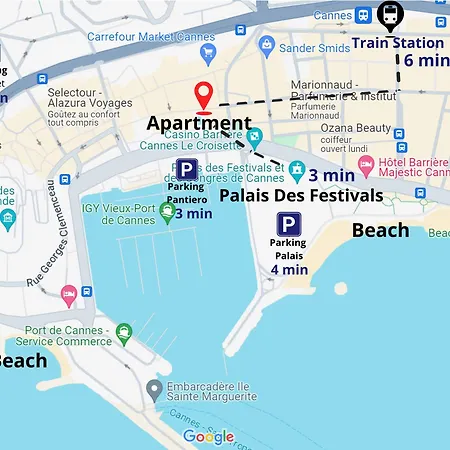 Luxurious Apt - Beach - Palais Des Festivals 2 Min Apartment
